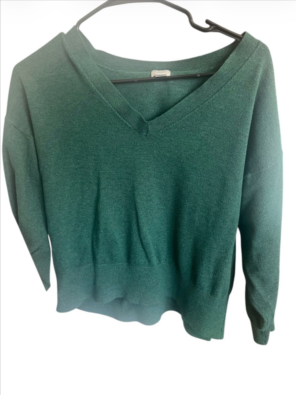 a new day Forest Green V-Neck Long Sleeve Sweater